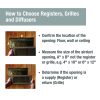 3rd image of 4 in. x 10 in. Steel Floor Register with 7/8 in. Drop in Brown