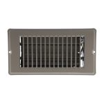 4 in. x 8 in. Steel Floor Register with 1-5/16 in. Drop in Brown 4 in. x 8 in. Steel Floor Register with 1-5/16 in. Drop in Brown