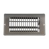 4th image of 4 in. x 8 in. Steel Floor Register with 1-5/16 in. Drop in Brown