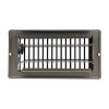 6th image of 4 in. x 8 in. Steel Floor Register with 1-5/16 in. Drop in Brown