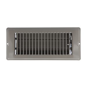 4 in. x 10 in. Steel Floor Register with 1-5/16 in. Drop in Brown