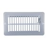 4th image of 4 in. x 8 in. Steel Floor Register with 7/8 in. Drop in White
