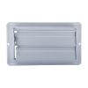 5th image of 4 in. x 8 in. Steel Floor Register with 7/8 in. Drop in White