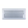4th image of 4 in. x 10 in. Steel Floor Register with 7/8 in. Drop in White