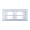 5th image of 4 in. x 10 in. Steel Floor Register with 7/8 in. Drop in White