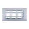 4th image of 4 in. x 8 in. Steel Floor Register with 1-5/16 in. Drop in White