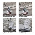 3rd image of Universal Small Faucet Handles in Clear Acrylic