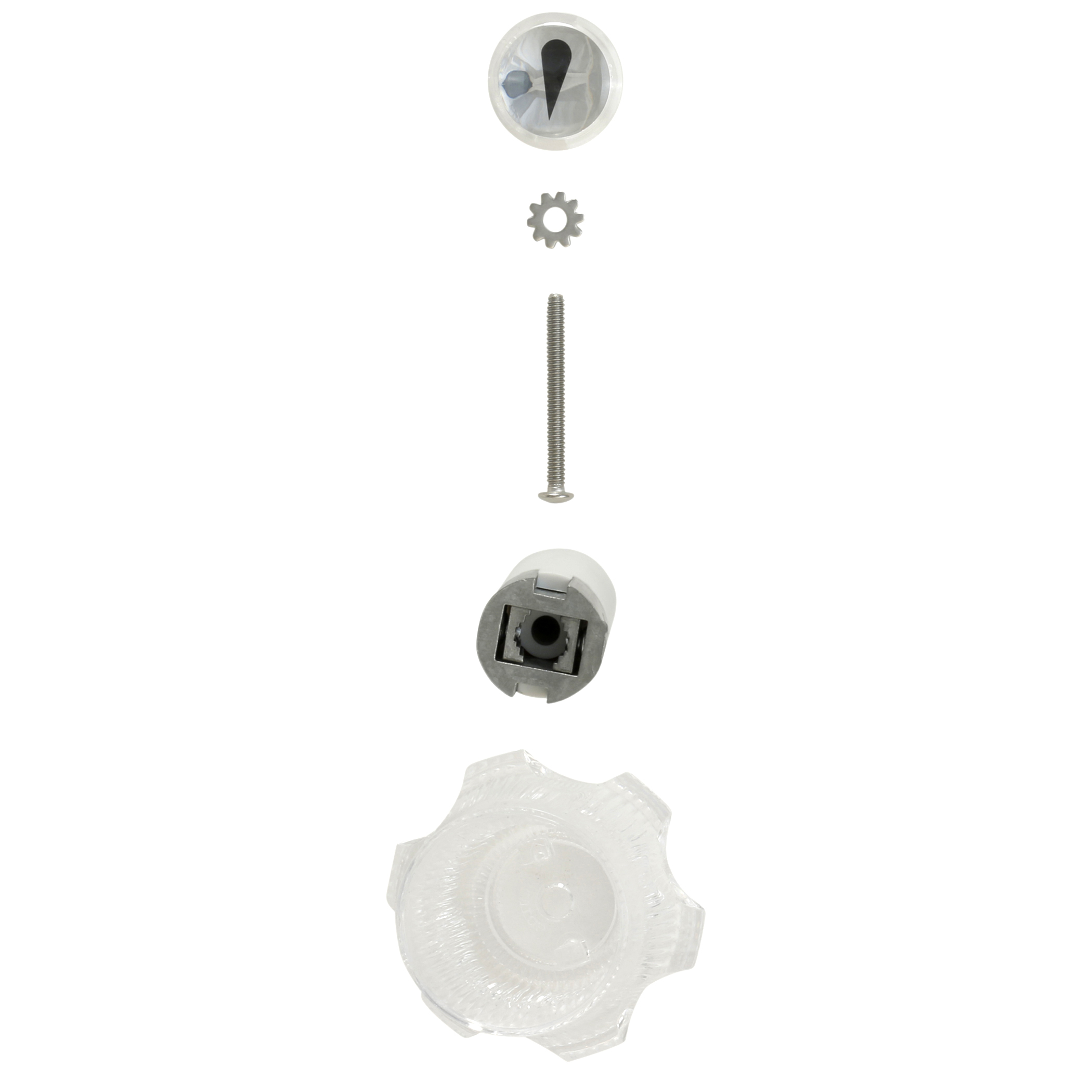 Universal Large Diverter Handle in Clear Acrylic - Danco