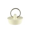 2nd image of 1-1/8 in. Rubber Drain Stopper in White (1 per Card)