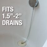 3rd image of 1-3/8 in. Universal Tub Stopper