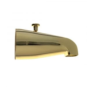 Universal Tub Spout w/ Diverter in Polished Brass Universal Tub Spout w/ Diverter in Polished Brass