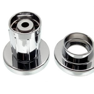 Adjustable Shower Curtain Rod Holder in Chrome