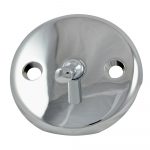 3rd image of Overflow Plate with Trip Lever in Chrome