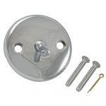 2nd image of Overflow Plate with Trip Lever in Chrome