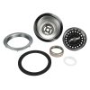 6th image of 3-1/2 in. Twist Tight Kitchen Sink Strainer Assembly in Stainless Steel