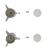 2nd image of Faucet Handles for Sayco Tub/Shower in Chrome