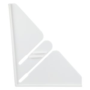 7 in. Shower Guard in White