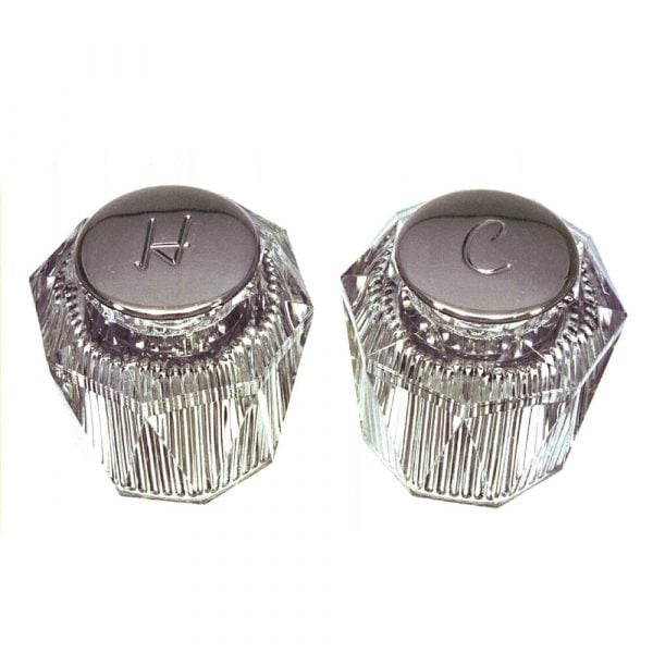 Faucet Handles for Price Pfister in Clear Acrylic