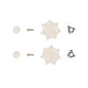 2nd image of Universal Small Handles w/ Removable Skirt in Clear Acrylic