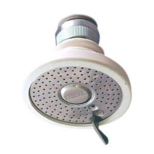 2.2 GPM Screw-On Rubber Aerator with Spray in White