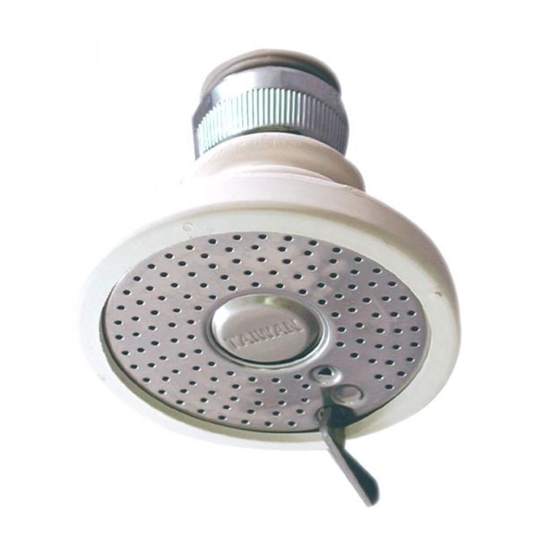 2.2 GPM Screw-On Rubber Aerator with Spray in White