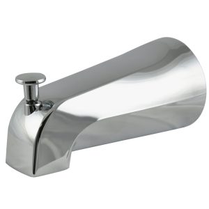 1/2 in. Slip Connection Adjustable Tub Spout with Diverter in Chrome 1/2 in. Slip Connection Adjustable Tub Spout with Diverter in Chrome