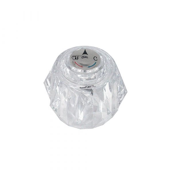Faucet Handle for Delta Model 600 Series Tub and Shower in Clear Acrylic