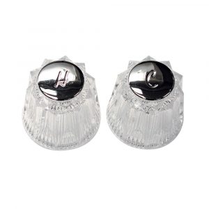 Small Windsor Style Handles for Price Pfister in Clear Acrylic