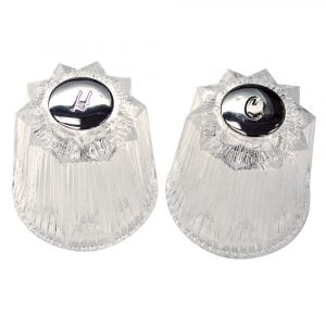 Large Windsor Style Handles for Price Pfister in Clear Acrylic