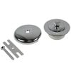 4th image of Universal Lift and Turn Tub Drain Trim Kit with Overflow in Chrome