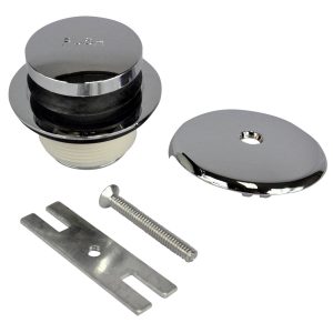 Touch-Toe Tub Drain Trim Kit with Overflow in Chrome Touch-Toe Tub Drain Trim Kit with Overflow in Chrome