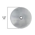 4th image of Single Hole Bathtub Drain Overflow Plate in Chrome