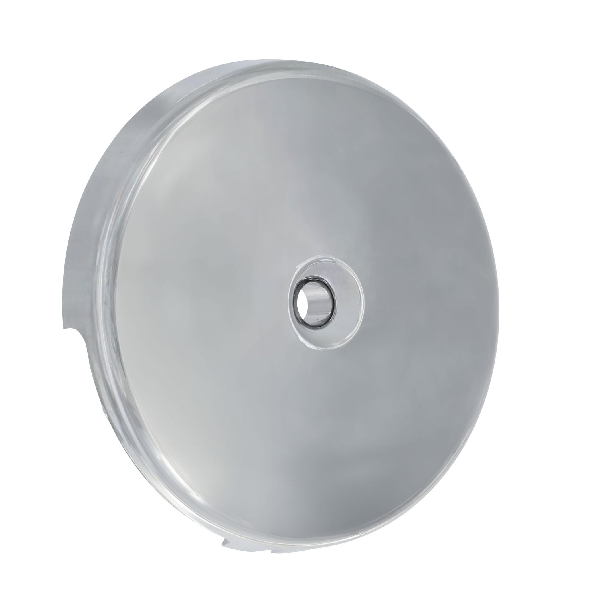Single Hole Bathtub Drain Overflow Plate in Chrome