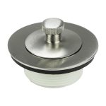 3rd image of Universal Lift and Turn Tub Drain Trim Kit with Overflow in Brushed Nickel