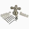 4th image of Faucet Cross-Arm Handle in Brushed Nickel (2-Pack)