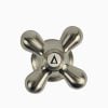 7th image of Faucet Cross-Arm Handle in Brushed Nickel (2-Pack)