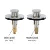 2nd image of Lift and Turn Stopper in Brushed Nickel 2nd image of Lift and Turn Stopper in Brushed Nickel