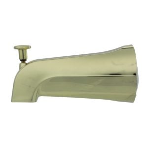 Diverter Tub Spout in Polished Brass