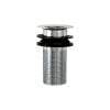 6th image of Decorative Push-Button Sink Drain in Chrome