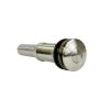 5th image of Decorative Push-Button Sink Drain without Overflow in Brushed Nickel