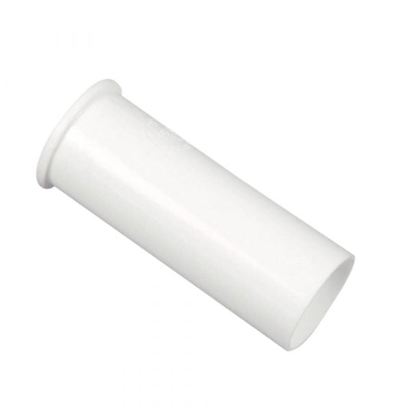 1-1/2 in. O.D.  X 4 in. Flanged Tailpiece in White