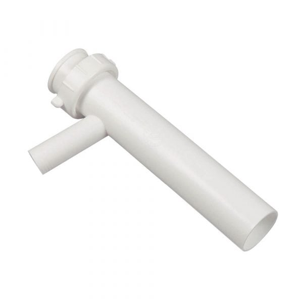 1-1/2 in. O.D.  X 8 in. Dishwasher Tailpiece in White