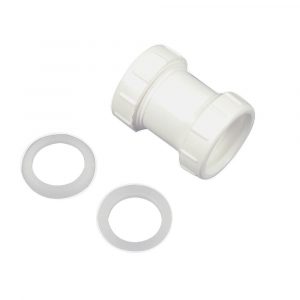1-1/2 in. Slip Joint Coupling in White 1-1/2 in. Slip Joint Coupling in White