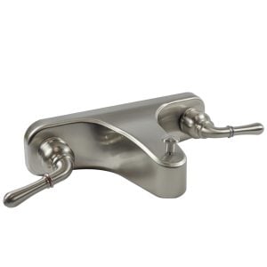 8 in. Mobile Home Off-Set Tub/Shower Faucet with Lever Handles in Brushed Nickel 8 in. Mobile Home Off-Set Tub/Shower Faucet with Lever Handles in Brushed Nickel