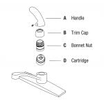 3rd image of Cartridge for Delta Kitchen and Lavatory Faucets with Diamond Seal Technology