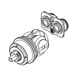 2nd image of Cartridge for Delta 17 Series MultiChoice Tub and Shower Faucets