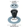 1st image of Hair Catcher Shower Drain Cover in Chrome