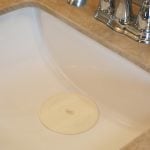 9th image of 5 in. Flat Suction Sink Stopper in White