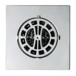 Square Hair Catcher for Shower Drain in Chrome Square Hair Catcher for Shower Drain in Chrome