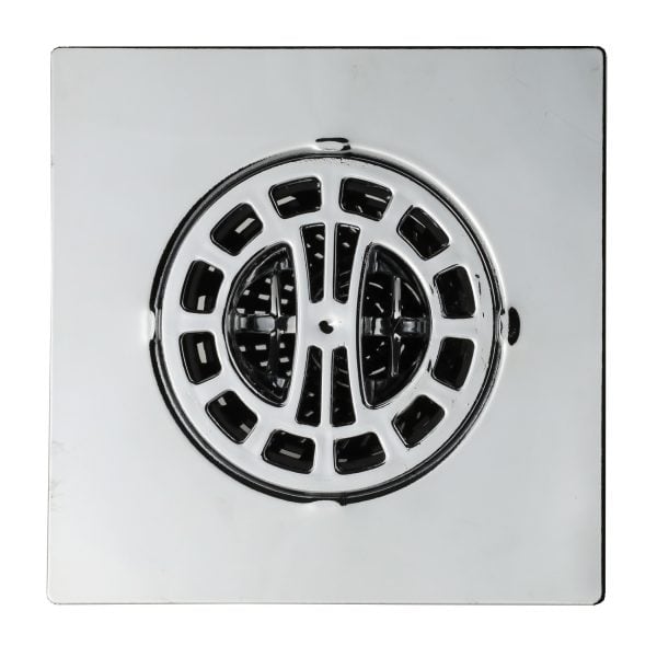 Square Hair Catcher for Shower Drain in Chrome Square Hair Catcher for Shower Drain in Chrome